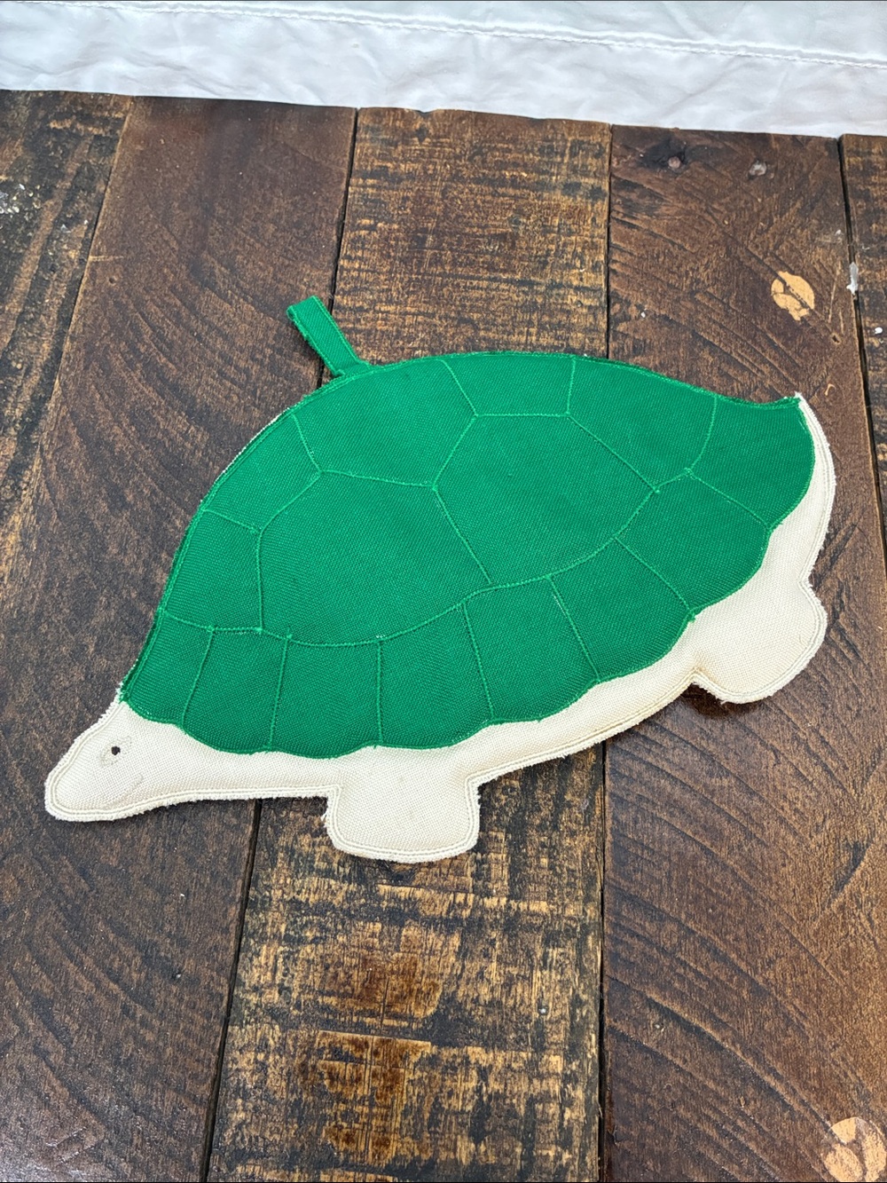 Canvas Turtle-Shaped Pot Holder NWoT Green Tortoise